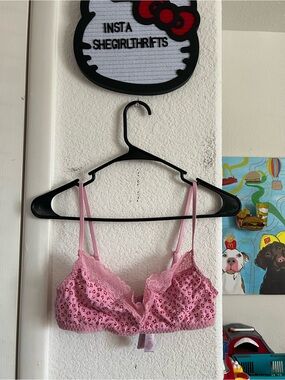 savage fenty pink bralette
